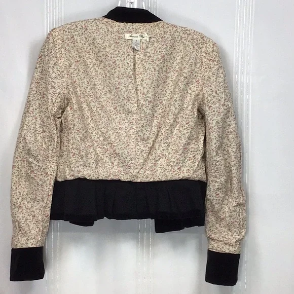 VTG American Rag Black Cotton Velveteen Cropped Lined Jacket - Picture 11 of 16